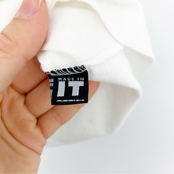 Rare Vintage Y2K Versace Jeans Couture size S Artistic Abstract Girl T-shirt Tee - Picture 6 of 7